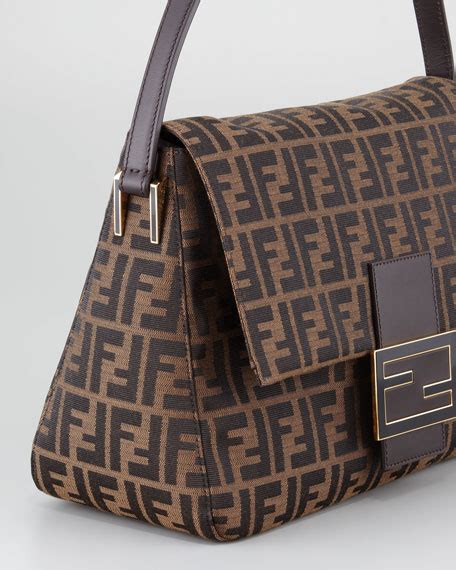 fendi big mamma zucca handbag|Fendi zucca shopper tote.